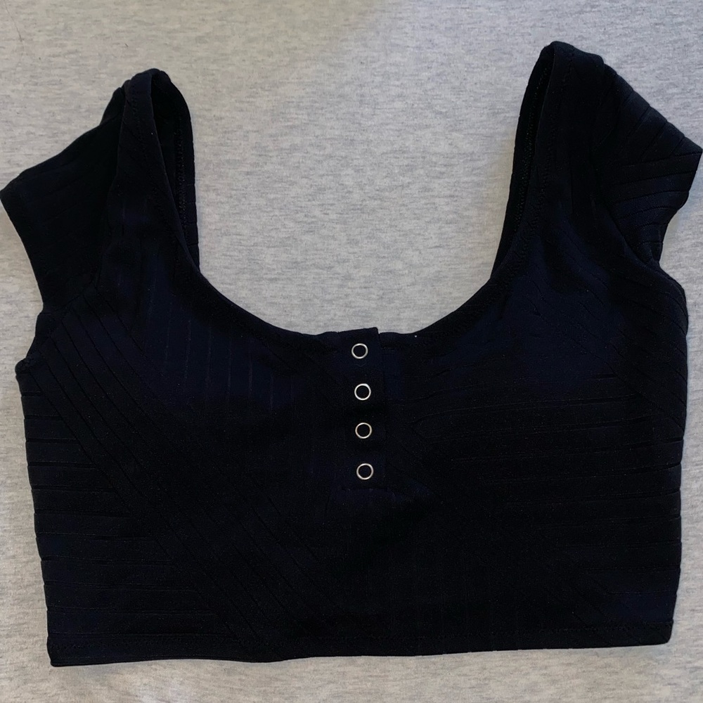 Aerie Black crop top / bra